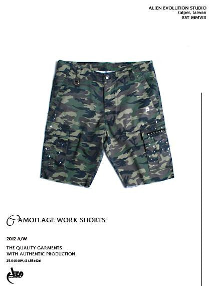 camouflage work shorts