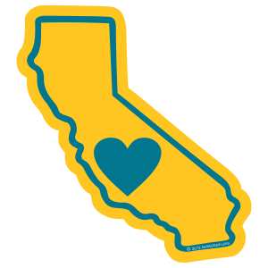 Heart in California So Cal Los Angeles San Francisco Arcata Humboldt Shasta Redwoods Hollywood Beverly Hills Orange COunty San Diego Wine Country Mendocino 