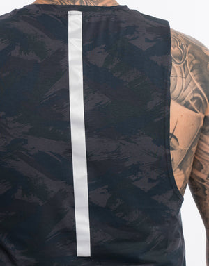 Echt Synth Muscle Top - Blue Camo