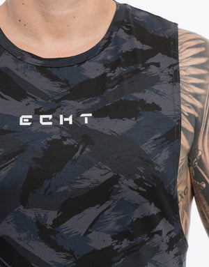 Echt Synth Muscle Top - Black Camo