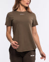 French Full Length Tee - Brown