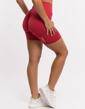 Arise Scrunch Summer Shorts - Red