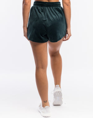 Velour Shorts - Green