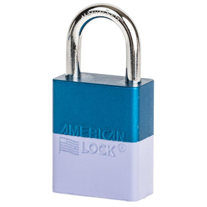 American Lock A1105 Anodized Aluminum Safety Padlock, 1-1/2in (38mm) Wide with 1in (25mm) Tall Shackle-Keyed-HodgeProducts.com