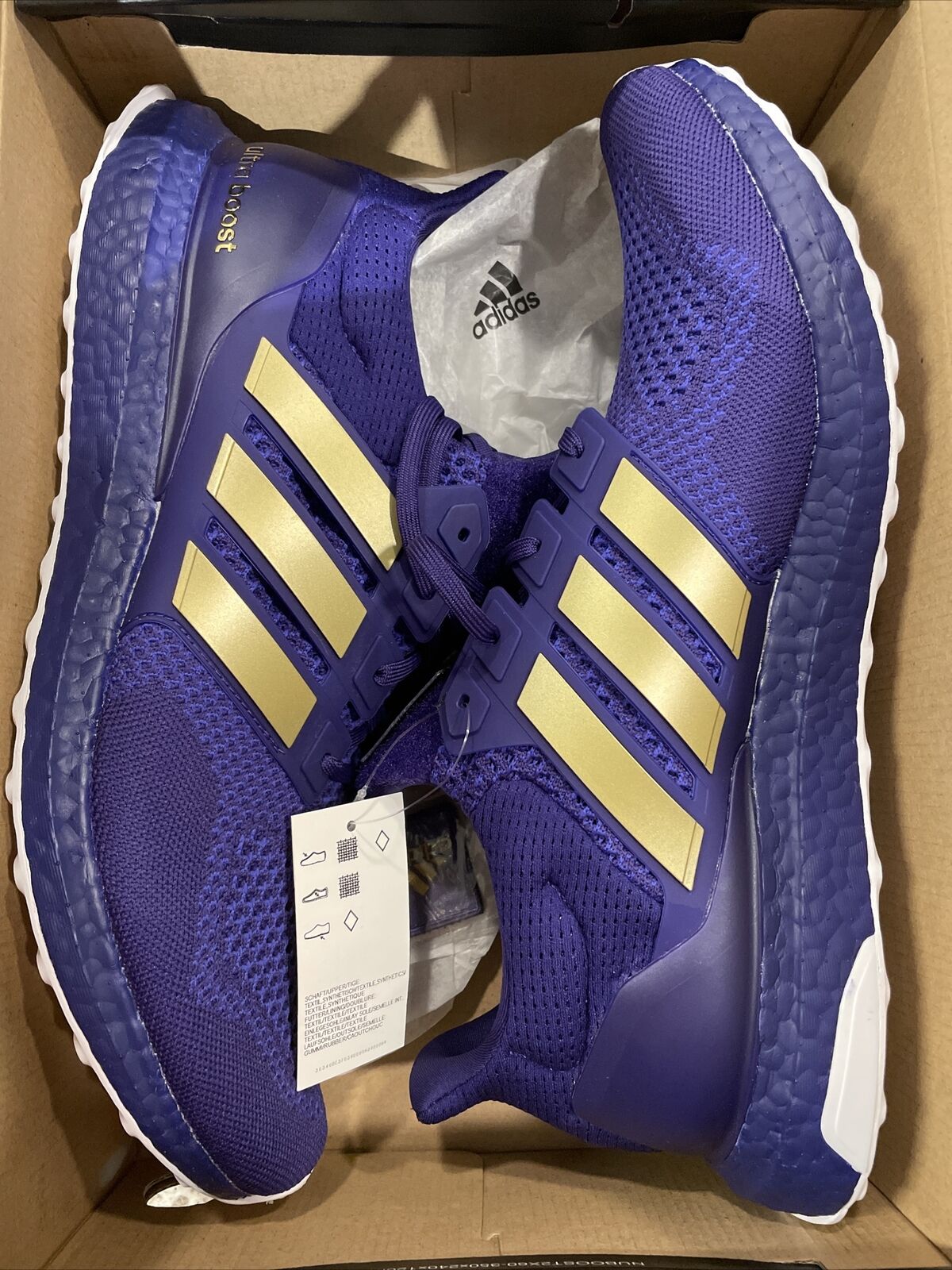 adidas purple and gold shoes