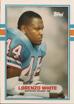 10T Lorenzo White - Houston Oilers - 1989 Topps Traded Football – Isolated  Cards