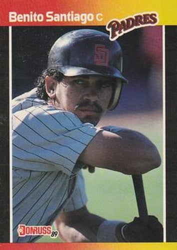 BENITO SANTIAGO 1987 DONRUSS ROOKIE CARD, EXCELLENT CONDITION