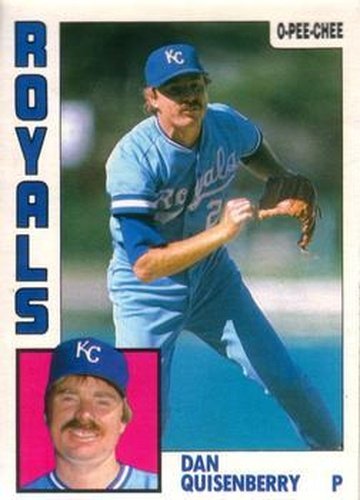 273 Dan Quisenberry - Kansas City Royals - 1984 O-Pee-Chee Baseball –  Isolated Cards