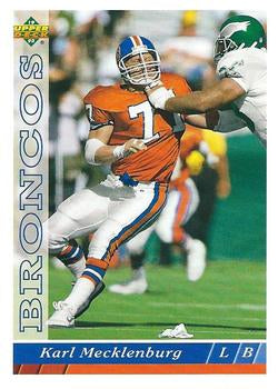 277 Karl Mecklenburg - Denver Broncos - 1993 Upper Deck Football – Isolated  Cards