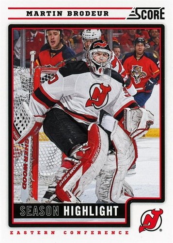 Martin Brodeur New Jersey Devils Framed Autographed 16 x 20 Red