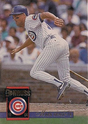 Mark Grace Chicago Cubs Autographed 1988 Donruss Rookie