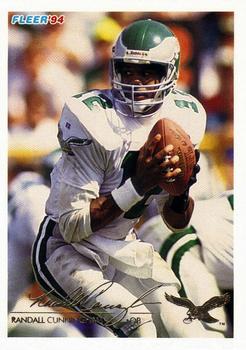 369 Randall Cunningham - Philadelphia Eagles - 1994 Fleer Football –  Isolated Cards