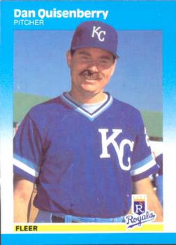 378 Dan Quisenberry - Kansas City Royals - 1987 Fleer Baseball – Isolated  Cards