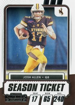 5 Josh Allen - Wyoming Cowboys - 2021 Panini Contenders Draft Picks F –  Isolated Cards