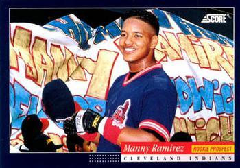 645 Manny Ramirez - Cleveland Indians -1994 Score Baseball – Isolated Cards