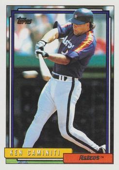 740 Ken Caminiti - Houston Astros - 1992 Topps Baseball – Isolated Cards