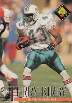 79 Terry Kirby - Miami Dolphins - 1994 Pro Line Live Football – Isolated  Cards