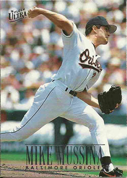 Mike Mussina 1992 Ultra #9 Baltimore Orioles