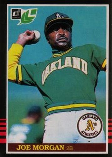 28 Joe Morgan - Oakland Athletics - 1985 Leaf Baseball – Isolated Cards