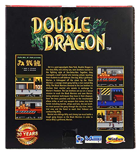 MSI 390-3F3-2A6 Double Dragon TV Arcade Plug and Play Joystick, Multi