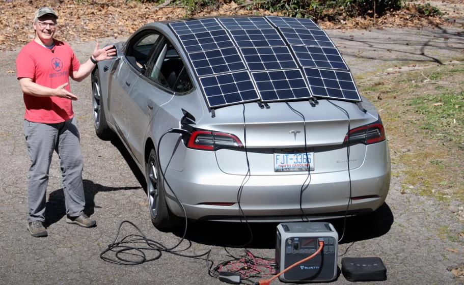 Can You Charge an Electric Car with a Portable Solar Panel?
