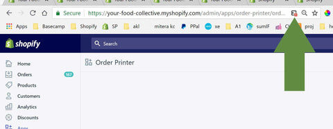 Blank Shopify Order Printer