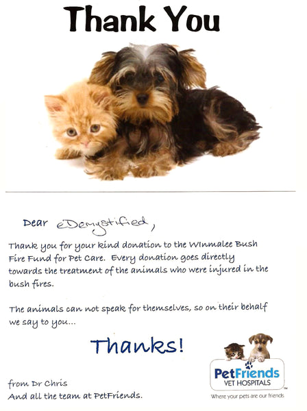 Pet Friends Bush Fire Appeal