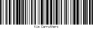 bar code of name kim carruthers
