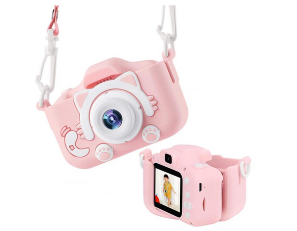 Digitale kindercamera video functie 1080p HD 16gb geheugenkaart incl hoes ohome – Camilla