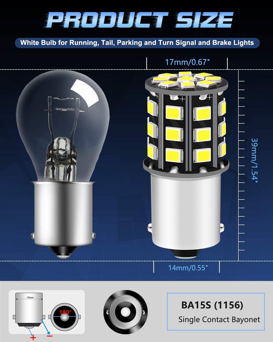 10PCS Hella 1156 Back Up Reverse Lamp Bulb 12V 27W BA15S S8 