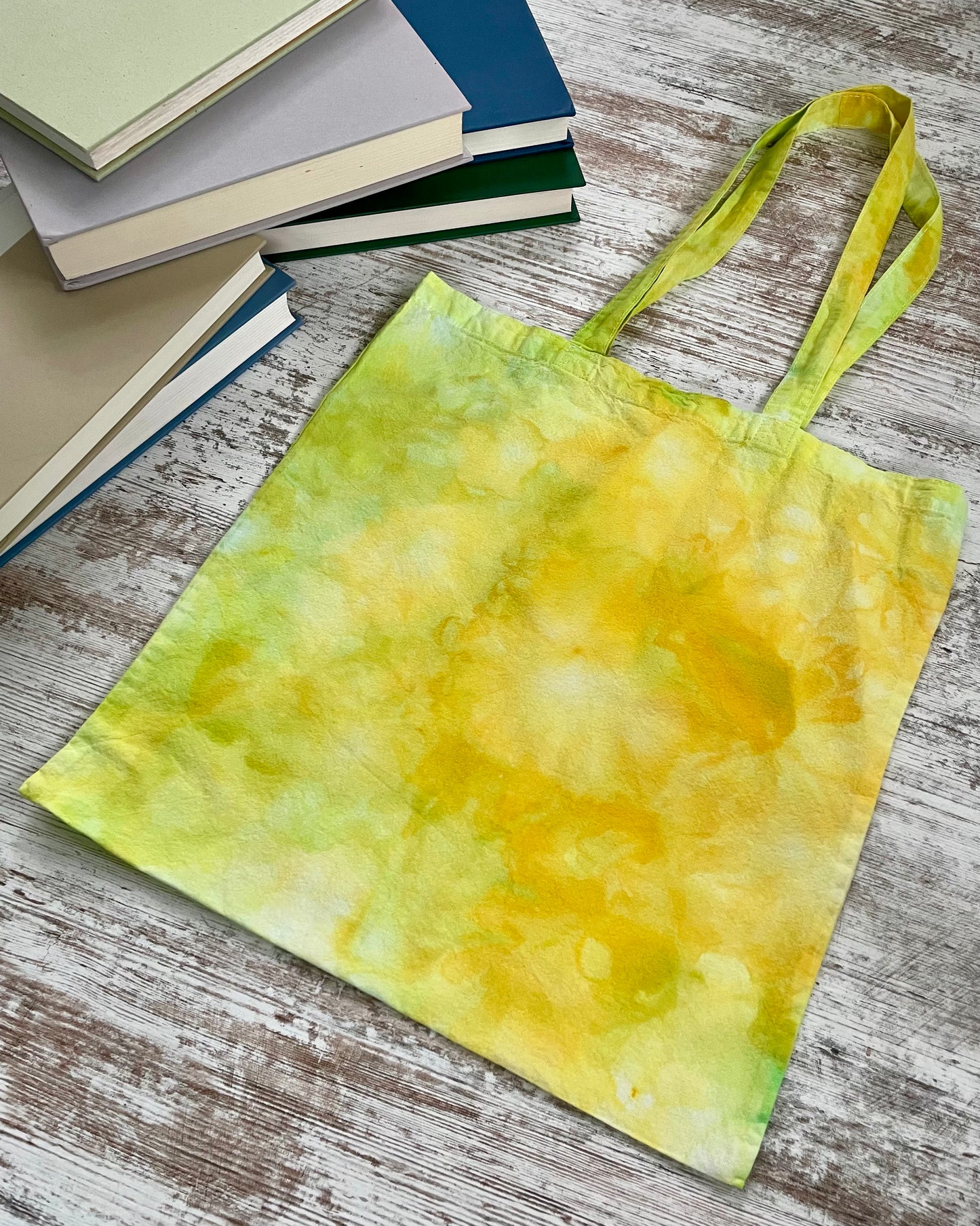 Ice-Dyed Book Bag