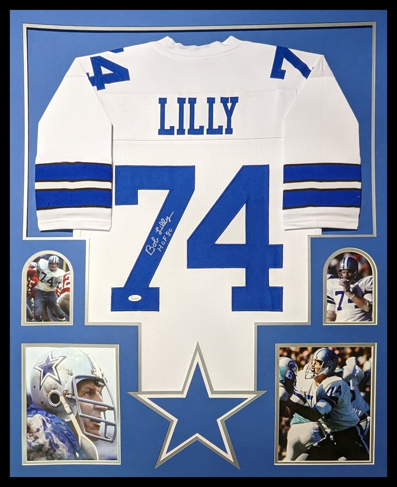 Autographed BOB LILLY 8x10 Dallas Cowboys Photo