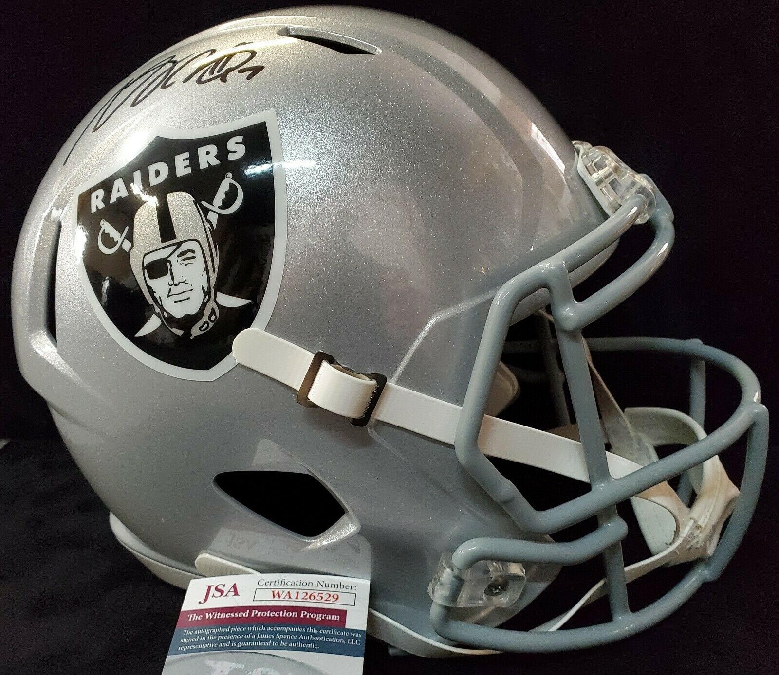 Oakland Raiders NFL Riddell Speed Pocket PRO Micro/Pocket-Size/Mini  Football Helmet