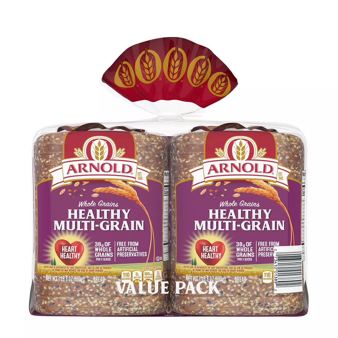 Arnolds Healthy MultiGrain Bread (2 full Loafs) CIG Essentials