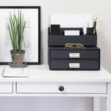Bigso Birger SchubladenBox 2 compartments - dark gray - BINS AND BOXES