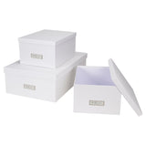 Bigso INGE Aufbewahrungsbox Set 3 Stk. - Weiss - BINS AND BOXES