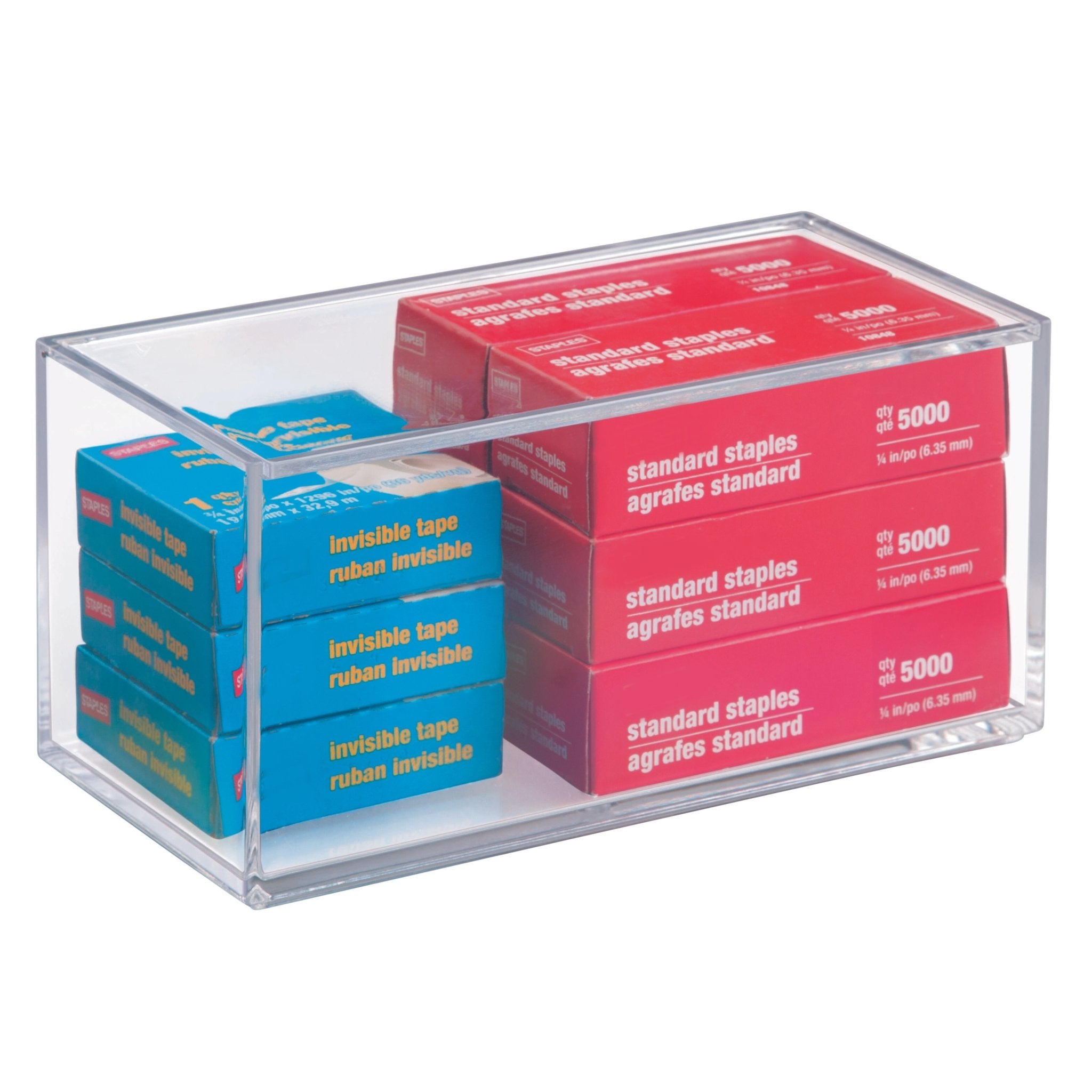 iDesign CLARITY - Aufbewahrungsbox KLAR - mit Deckel - BINS AND BOXES