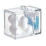 Cosmetic organizer with lid clear