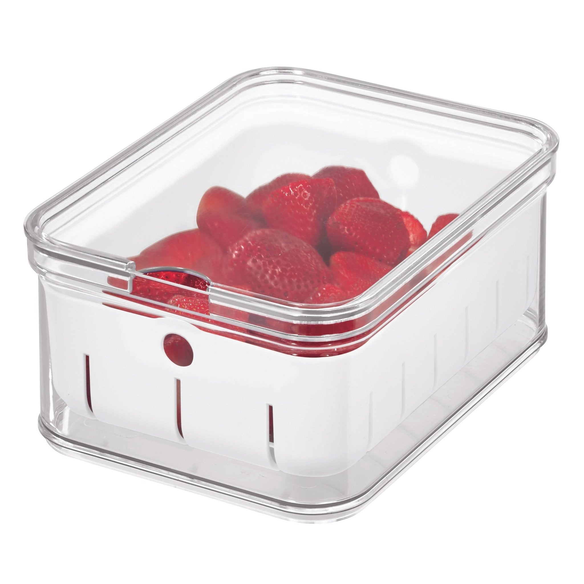 Idesign crisp cupboard box clear for berries
