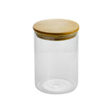 Maison & White - storage glass bamboo - set 4 pieces - - BINS AND BOXES