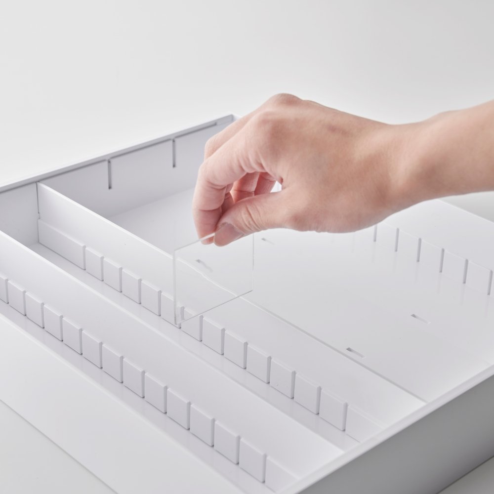 Yamazaki Tower drawer organizer cutlery - white - BINS AND BOXES