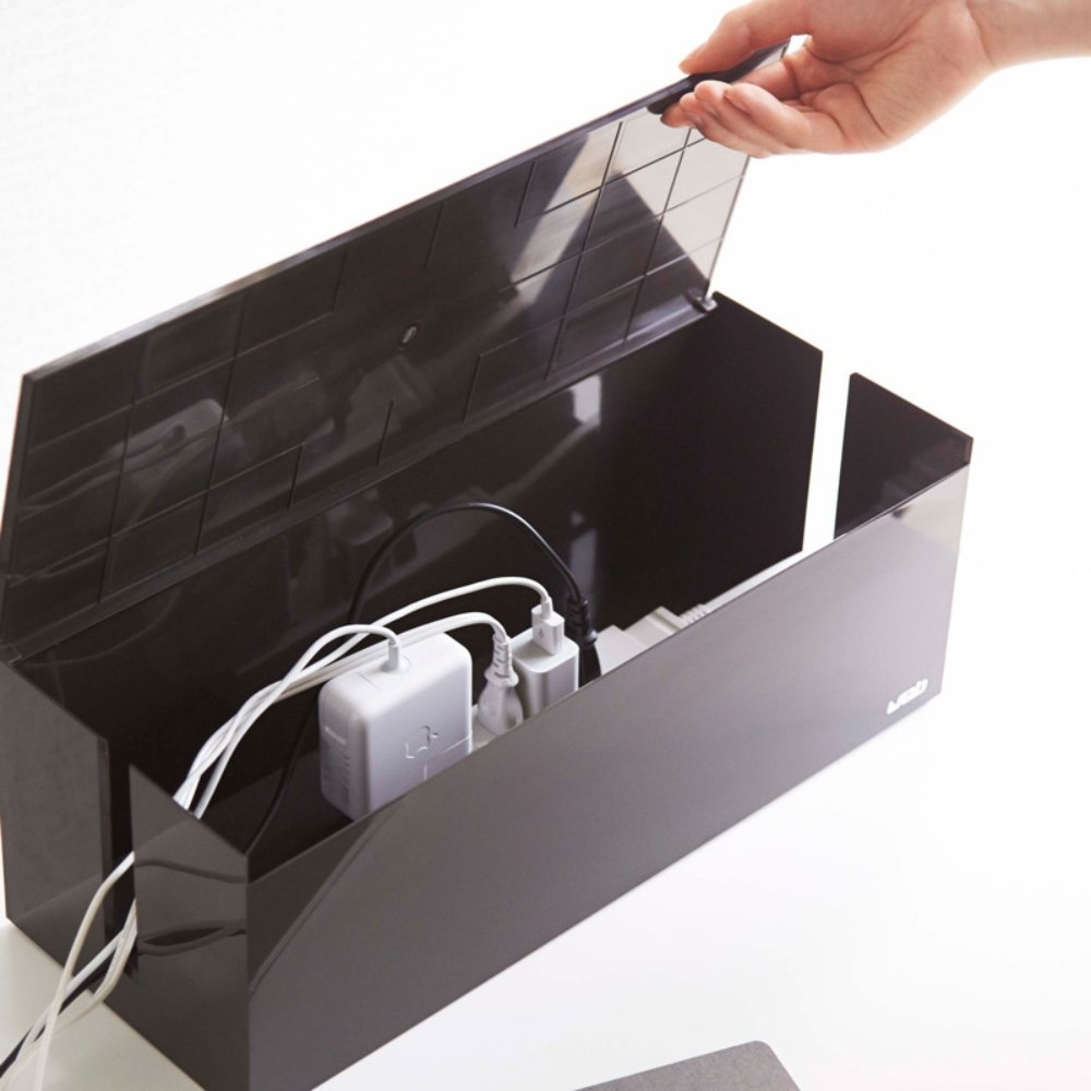 Yamazaki WEB Kabelbox- Braun - BINS AND BOXES