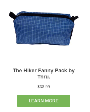 Fanny Packs for Backpacking - Thru. 
