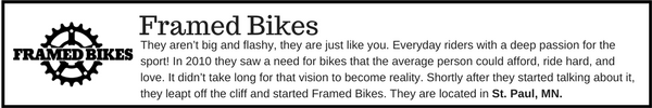 Framed Bikes - Outdoor Gear Brands Made in Designed in Minnesota