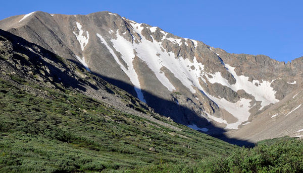 Summer Skiing In Colorado Backcountry Mount Democrat