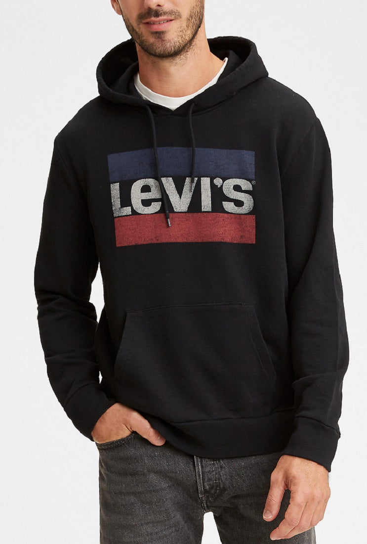 mens black levis hoodie