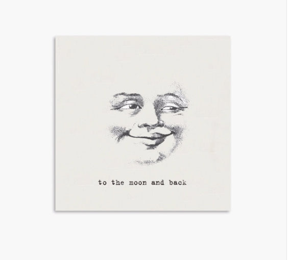 To The Moon And Back Mini Notecards