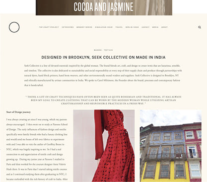 seek collective cocoa and jasmine the craft project interview