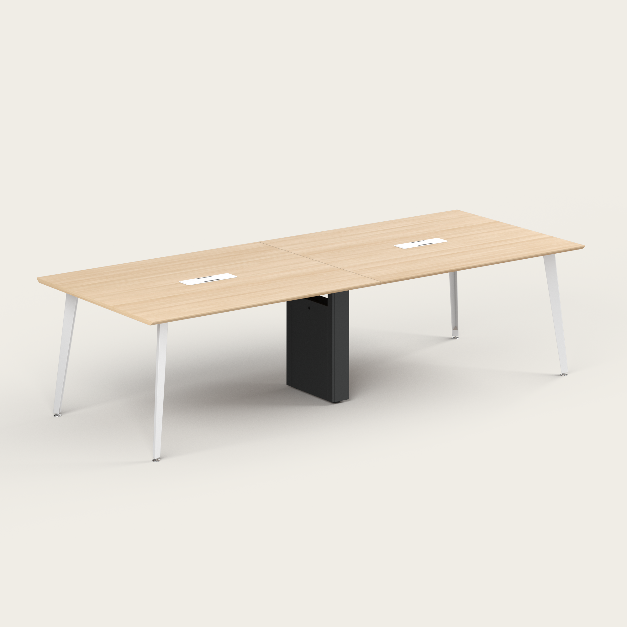 white conference table