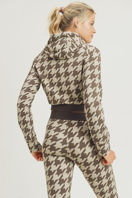 2 PIECE HOODIE CROP TOP PULLOVER JOGGER PANTS SET